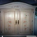 Pine Armour with Tole Painting