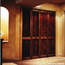 Solid Pine Bifold Doors with Fabric Inlay