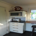 Custom Built Microwave Kit and Cabinet
