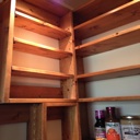 Custom Built Pantry - Stained Pine